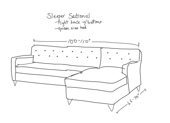 sofa sketch